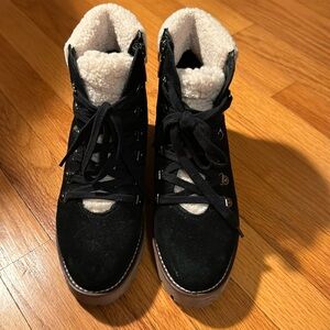 BOGO FREE! Blondo black real suede waterproof bootie used 1X - women’s 6 1/2